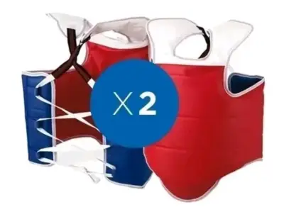 Peto protector de taekwondo reversible - miniatura 4