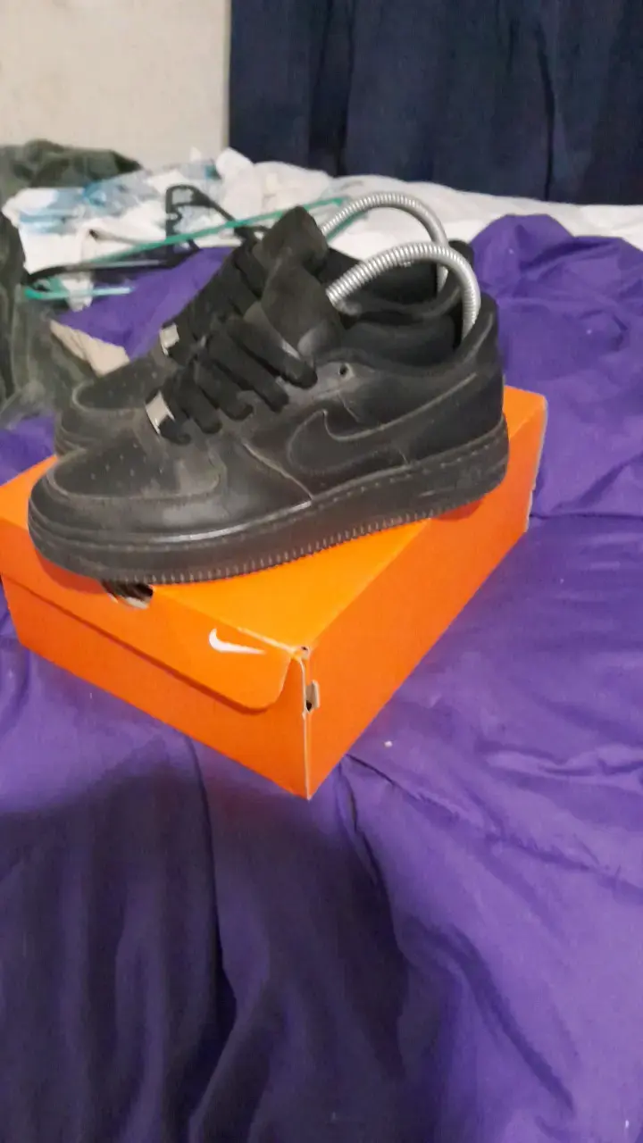 Zapatillas deportivas negras de cuero - 3