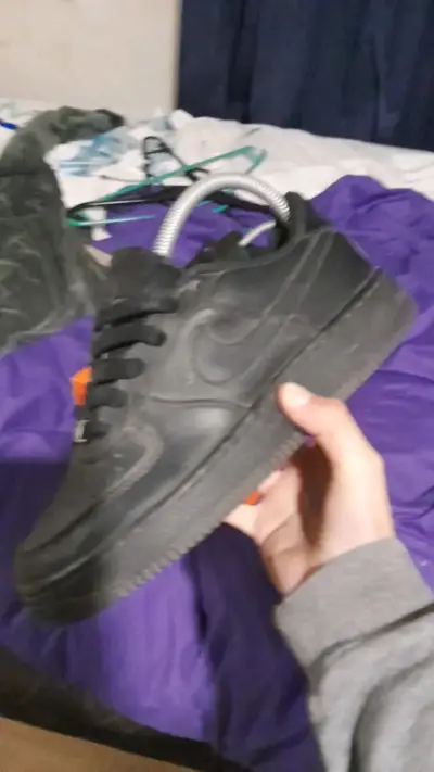 Zapatillas deportivas negras de cuero - miniatura 4