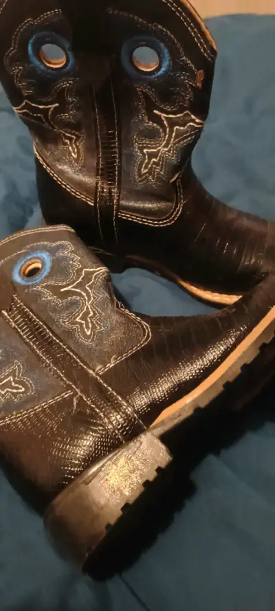 Botas vaqueras para niñonuevas  de cuero mexicanas - miniatura 1