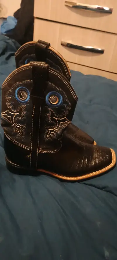 Botas vaqueras para niñonuevas  de cuero mexicanas - miniatura 2