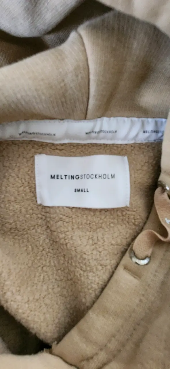 Polerón beige Melting Stockholm con capucha - 3