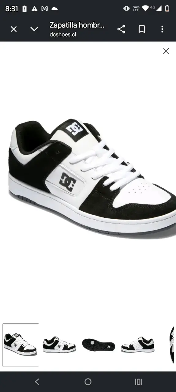 Zapatillas DC Shoes negras y blancas para hombre