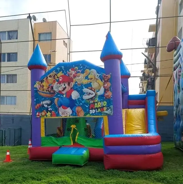Castillo inflable Super Mario para niños - 1