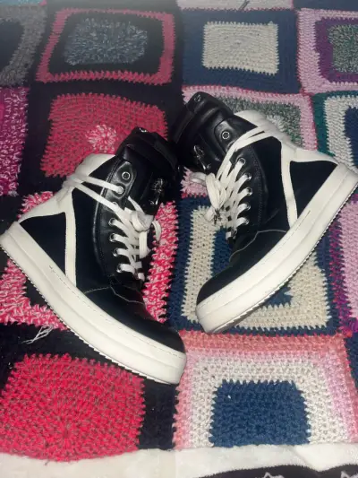 Rick owens geobasket x chrome hearts - miniatura 1