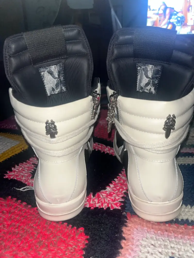 Rick owens geobasket x chrome hearts - 4