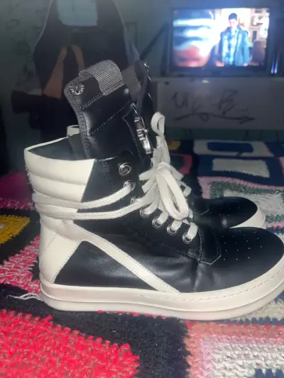 Rick owens geobasket x chrome hearts - miniatura 5