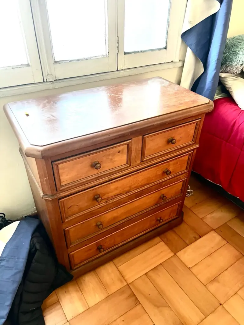 Cómoda de madera con cajones vintage - 3