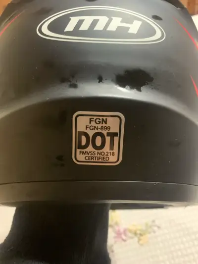 Casco MH negro con rojo - miniatura 3