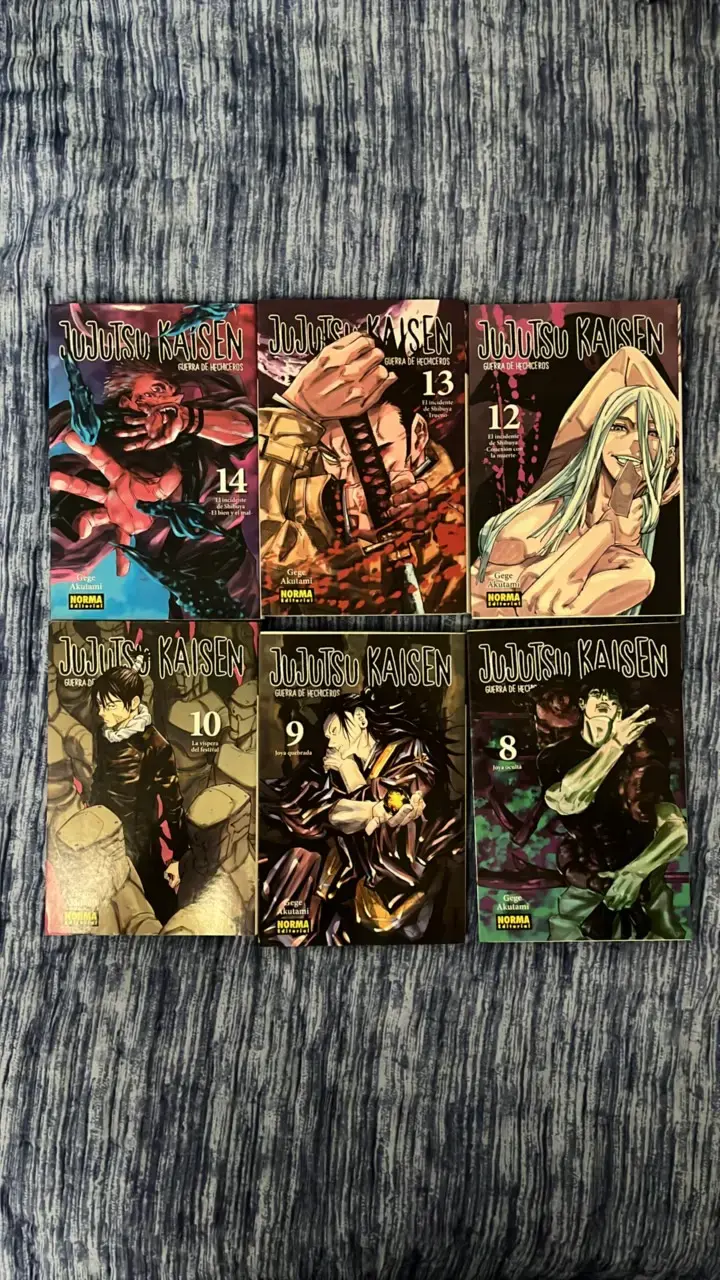 Mangas jujutsu Kaisen tomos 8-14