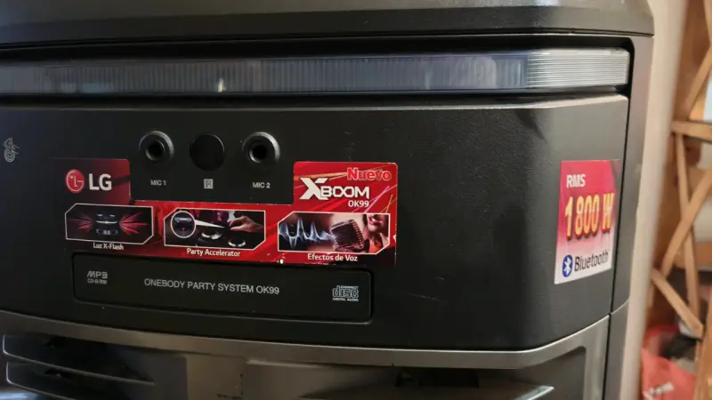 Parlante LG XBOOM 1800W Bluetooth - 5