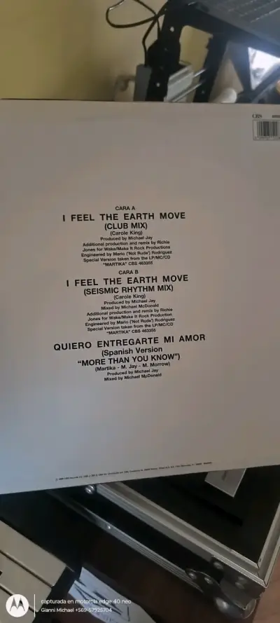 Vinilo Martika 'I Feel the Earth Move' - miniatura 2