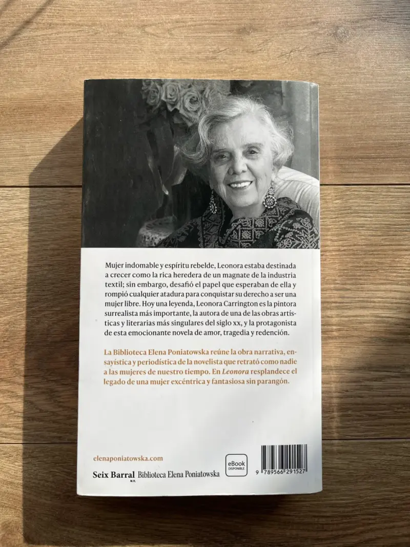 Libro 'Leonora' de Elena Poniatowska - 2