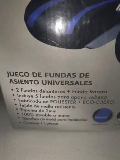 Juego de fundas universales para asientos de auto - miniatura 5