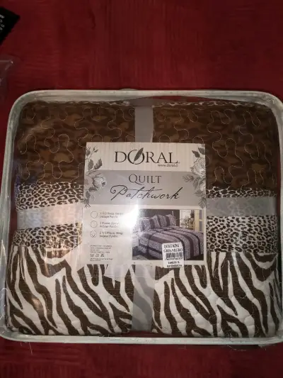 Quilt Doral Patchwork 2.5 plazas animal print - miniatura 1
