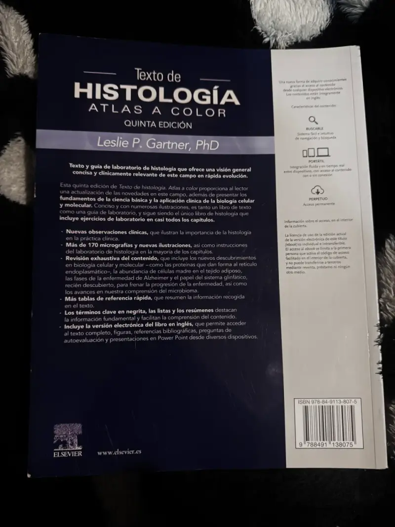 Texto de Histología Atlas a Color Gartner - 2