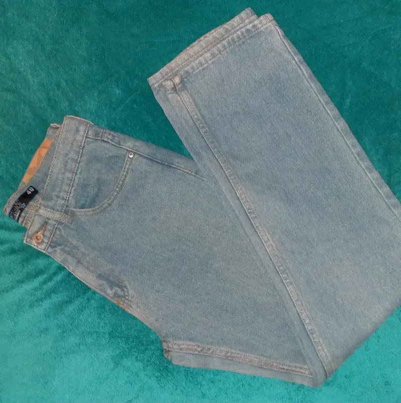 Jeans azul recto talla 40 - 3