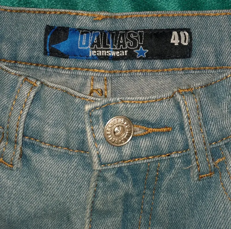 Jeans azul recto talla 40 - 4