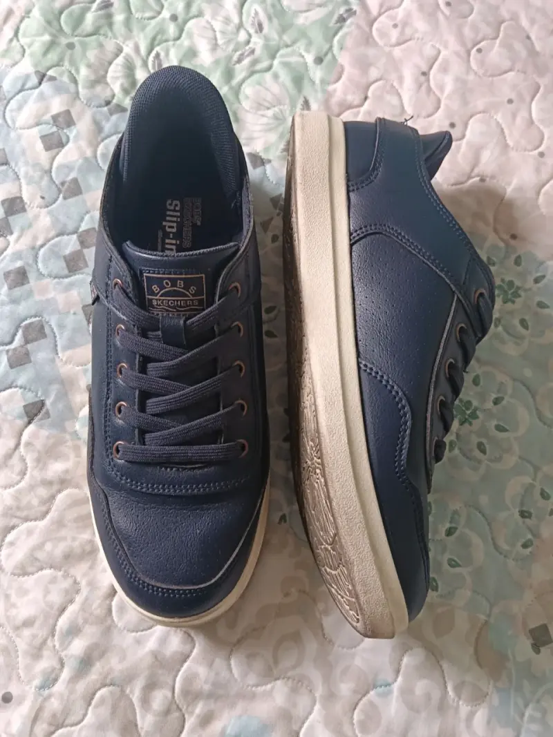 Zapatillas azules Bobs Skechers para hombre - 3