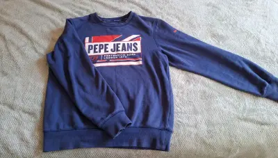 Polerón Pepe Jeans azul con diseño gráfico - miniatura 1