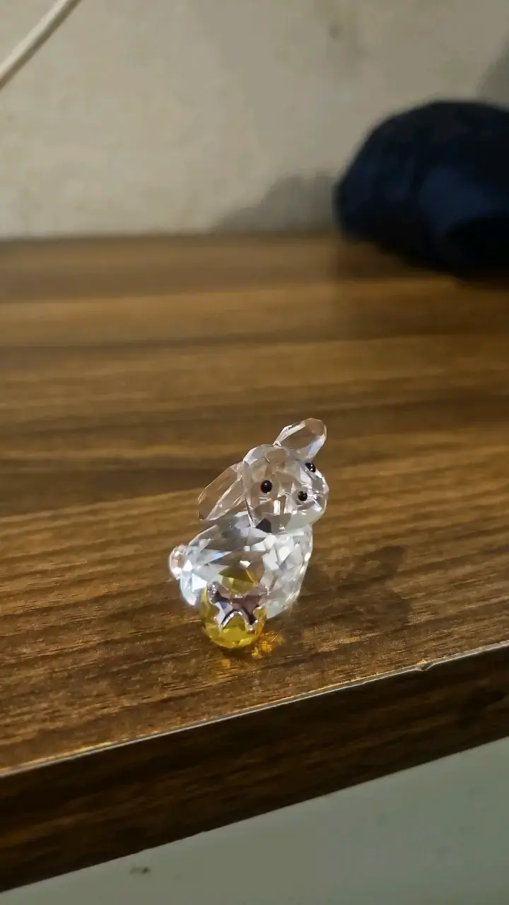 Figura de conejo de cristal Swaroski - 3