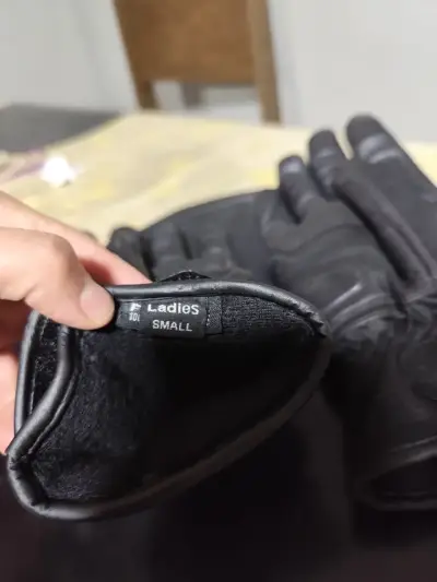 Guantes de moto Armad Gear cuero negros talla S - miniatura 3