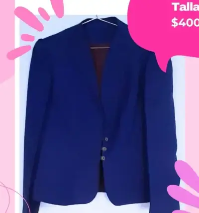 Blazer azul marino elegante para mujer - miniatura 1