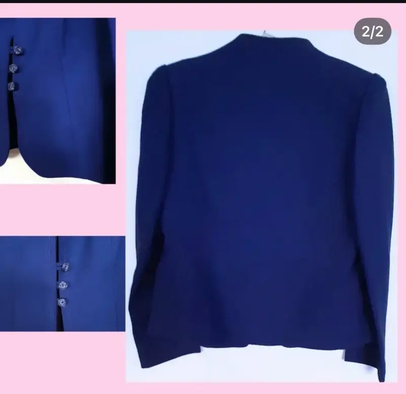 Blazer azul marino elegante para mujer - 2