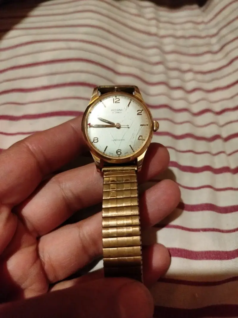 Reloj vintage Medana dorado - 2