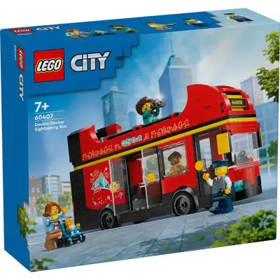 Bus Turístico Rojo de Dos Pisos LEGO® City (60407) - miniatura 1