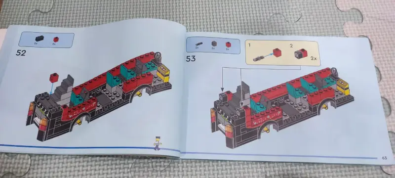 Bus Turístico Rojo de Dos Pisos LEGO® City (60407) - 2