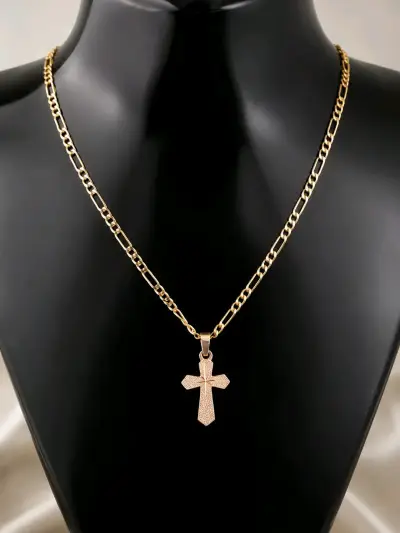 Collar Cartier con cruz elegante - miniatura 1