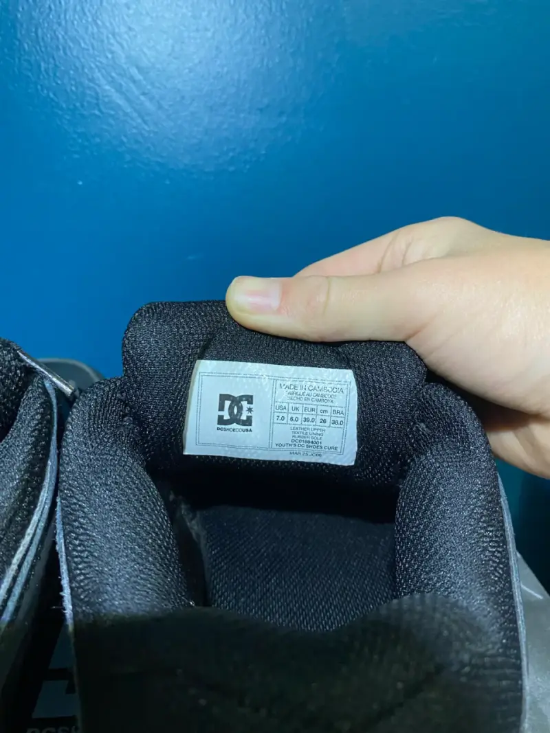 Zapatillas DC Shoes negras de hombre talla 39 - 5