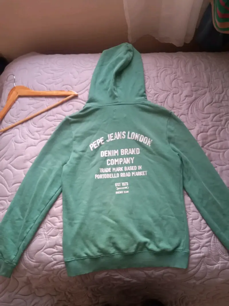 Polerón Pepe Jeans London verde con capucha - 1