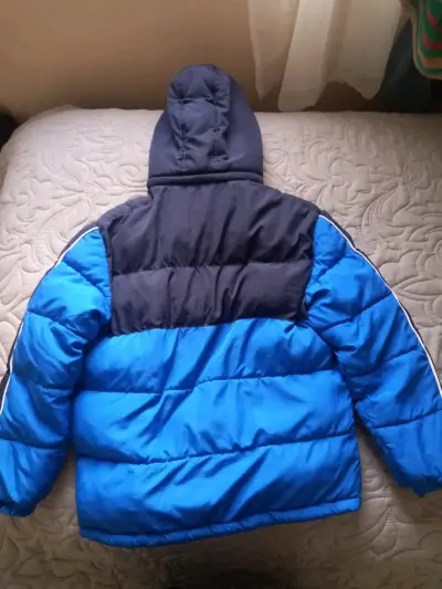 Chaqueta acolchada USPA azul para niño - miniatura 2
