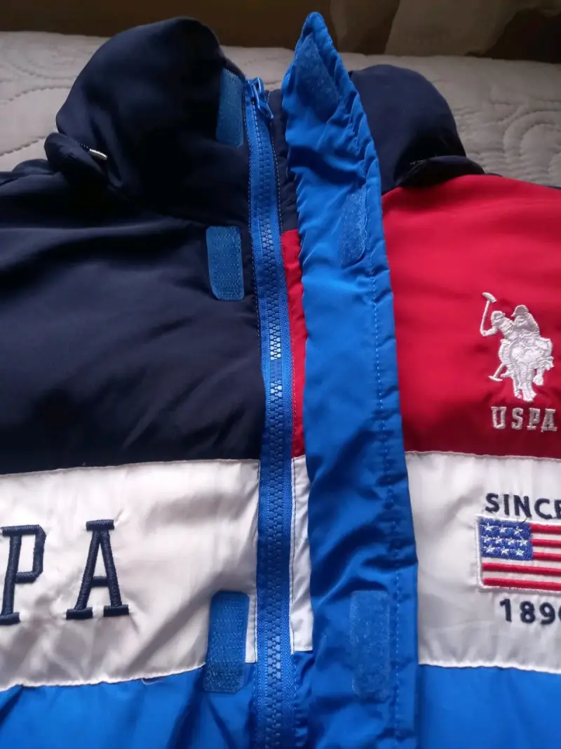 Chaqueta acolchada USPA azul para niño - 5
