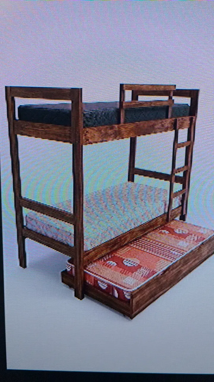 Camarote de madera con cama nido - 1