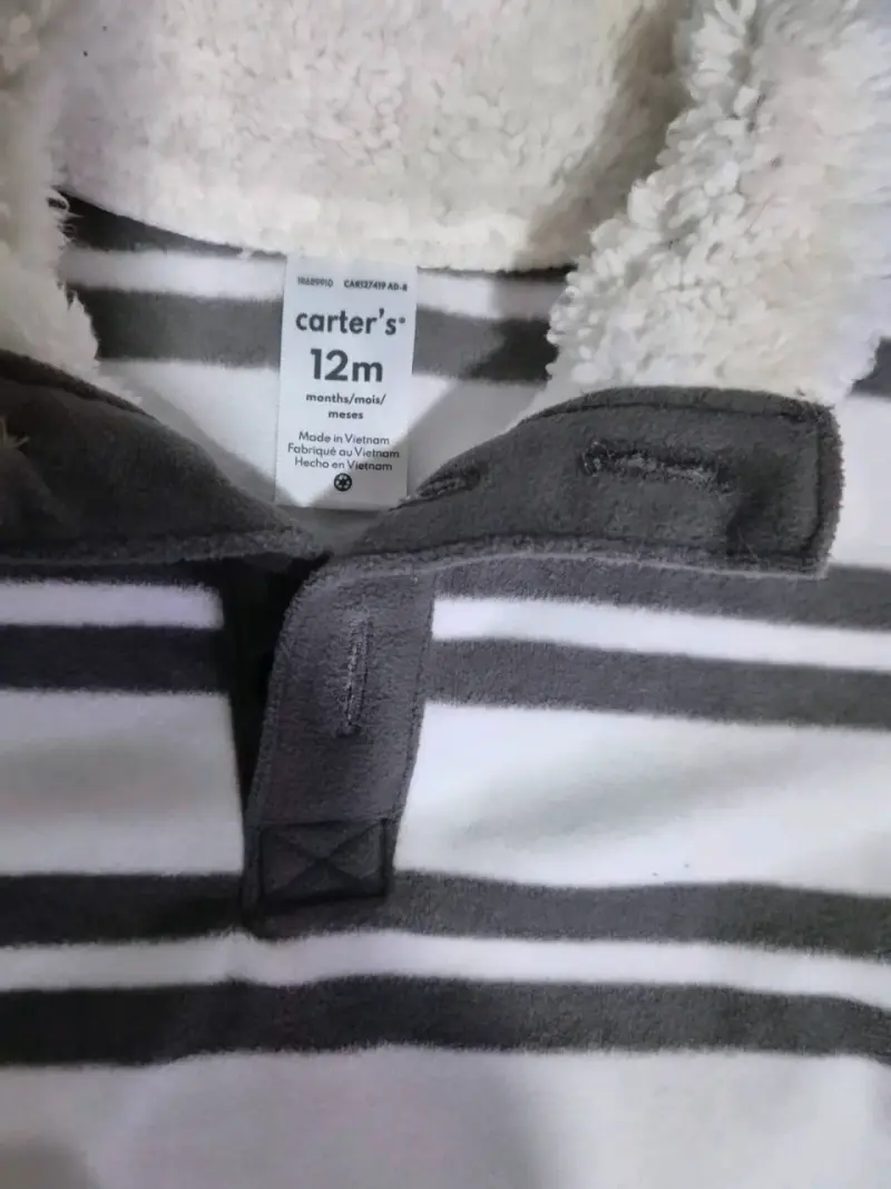 Buzo rayado para bebé Carter's 12 meses - 1