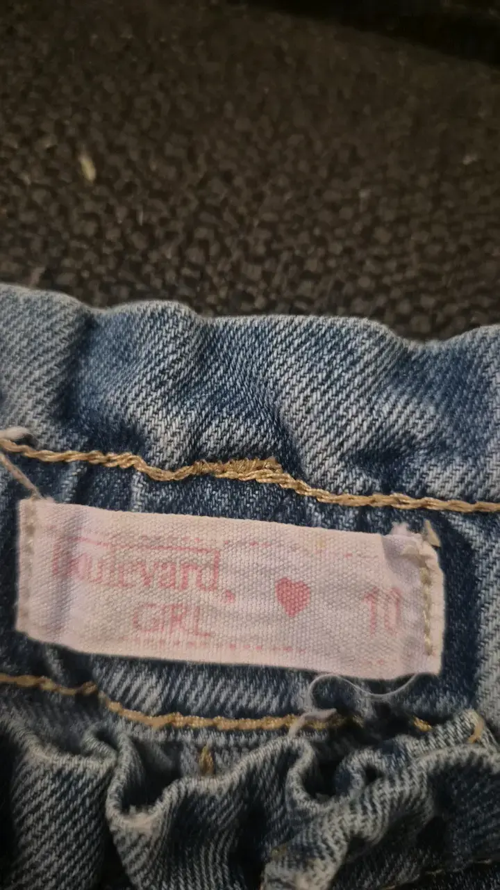 Jeans de mezclilla para niña con cinturón - 2