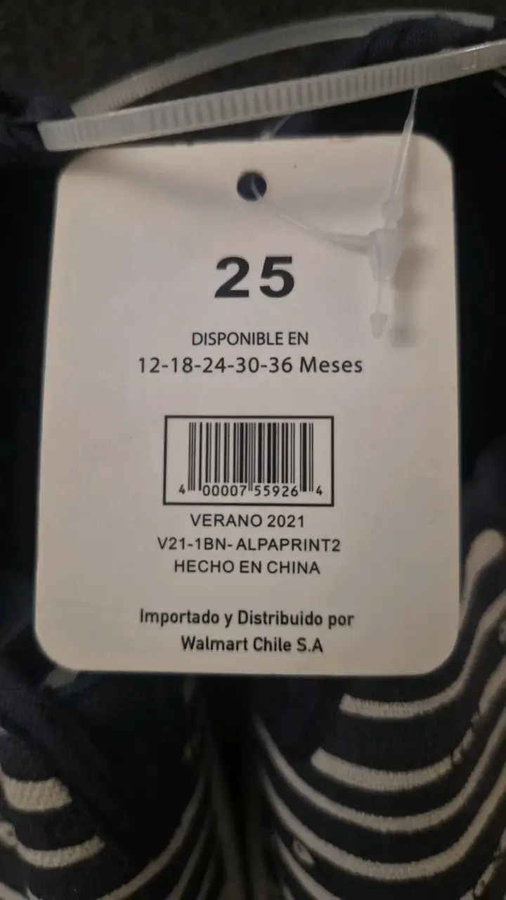 Zapatillas de bebé rayadas azul y blanco - 3