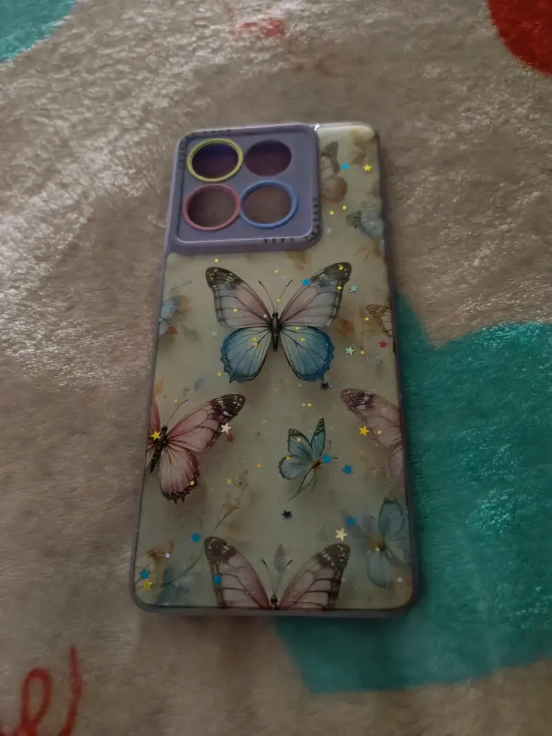 Funda para celular con diseño de mariposas - 1