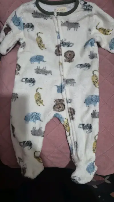 Enterito de bebé con estampado de animales - miniatura 1