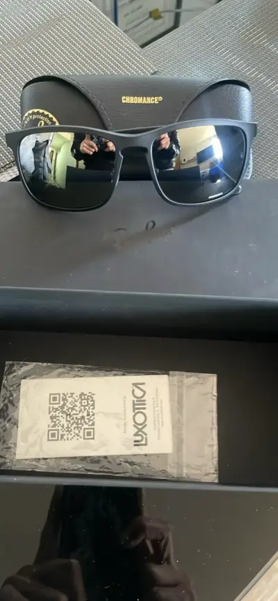 Gafas de sol Ray-Ban Chromance negras - miniatura 1