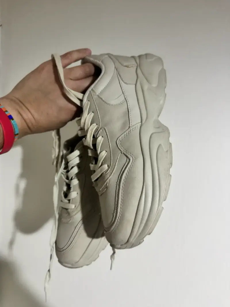 Zapatillas deportivas beige Zara (talla 40) - 3