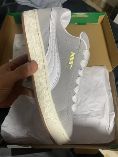 Zapatillas Puma gris claro unisex - miniatura 2