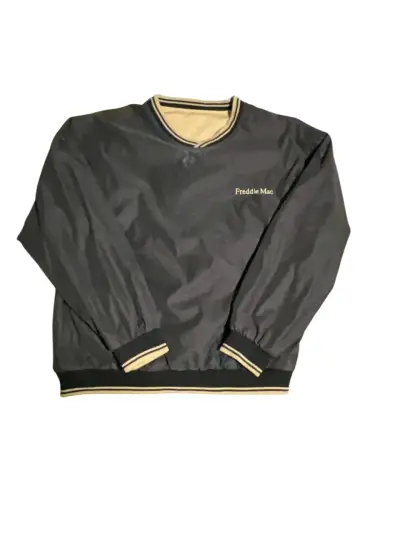 Suéter negro Freddie Mac con ribetes beige - miniatura 1