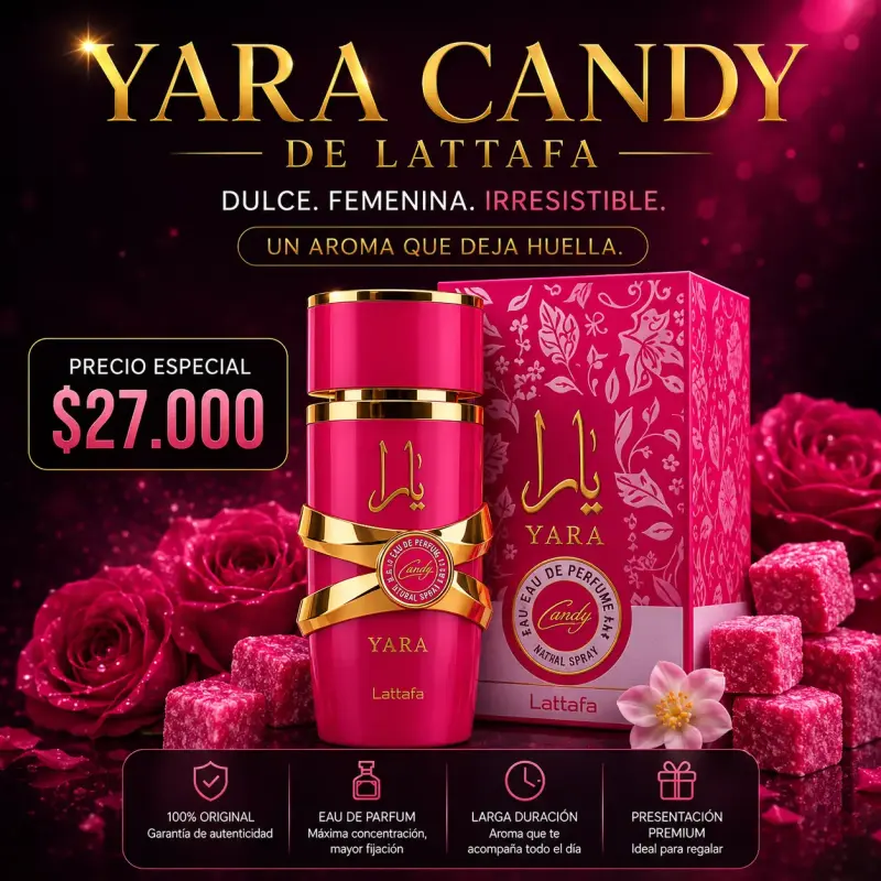 Perfume Yara Candy de Lattafa 100ml - 1