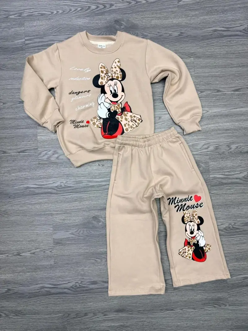 Conjunto infantil Minnie Mouse beige - 1
