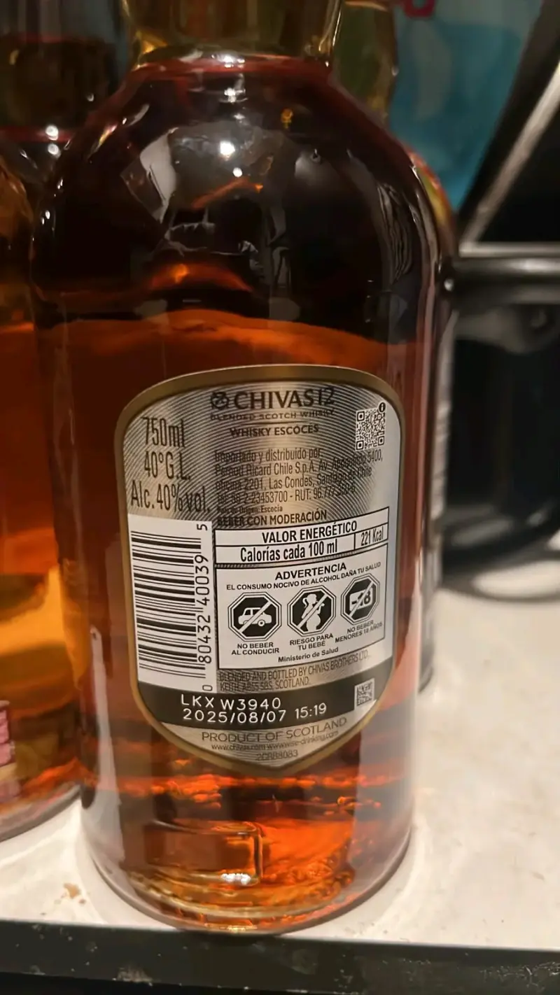Whisky Chivas Regal 12 años 750ml - 2