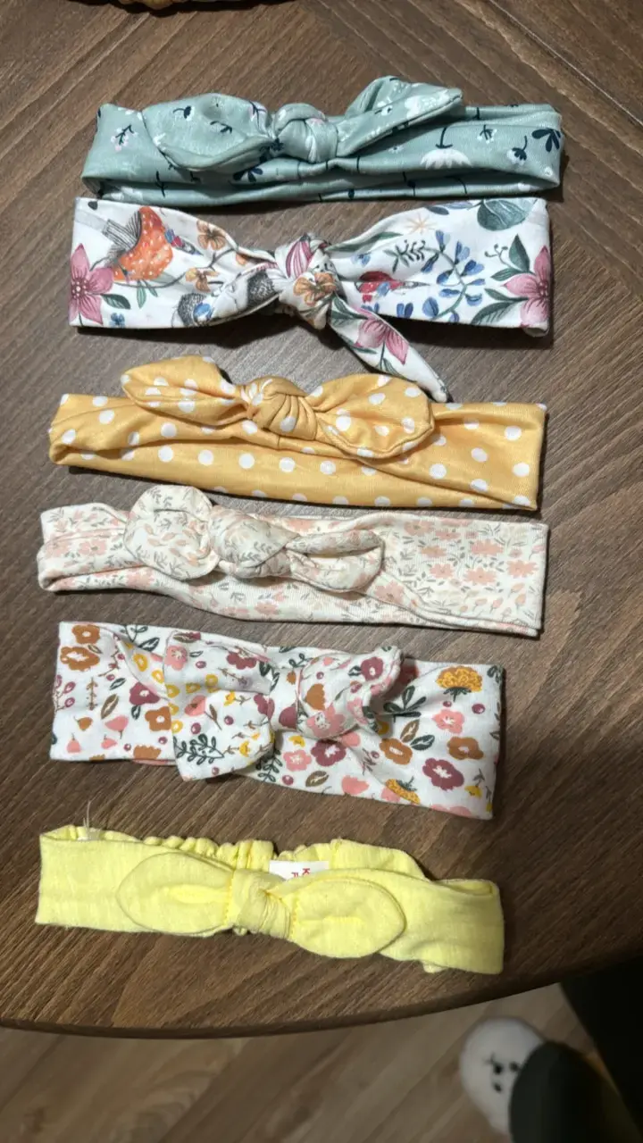 Set de cintillos para bebé con estampados